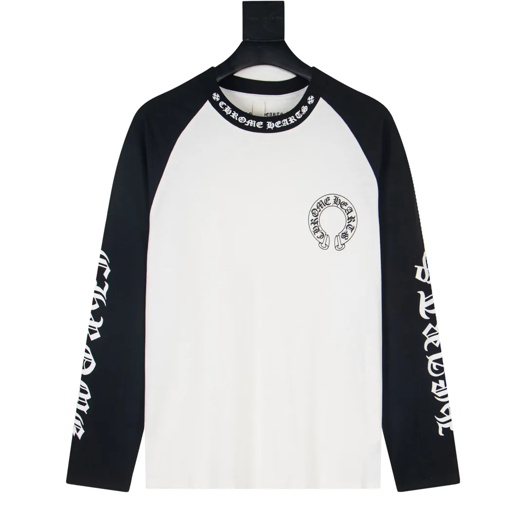 P180 Model No. Y641 Chrome Hearts Foam Horseshoe Long Sleeve T-shirt Chrome Hearts Autumn and Winter Counter's new fashionable casual bottoming long-sleeved T-shirt is made of imported high-density cotton fabric and exquisite original logo. It has excellent comfort and breathability. It is soft, anti-wrinkle, elastic and has excellent drape. It can be worn alone or layered. The fabric is soft and not easy to deform. Relaxed OVERSIZE cut. The complete set of excipients is fully packaged. Size: S-XL
